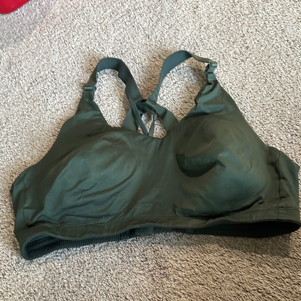 Alia Forest Green Sports Bra
